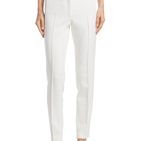 Akris Punto Fabia Pebble Crepe Pants in Cream sz 6 $568 - Picture 1 of 12